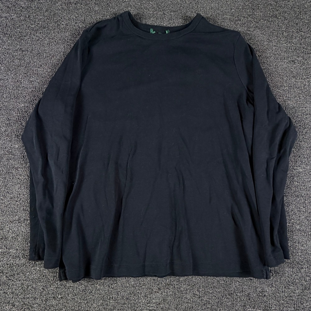 Lauren Ralph Lauren T-Shirt Womens 1X Long Sleeve Black EUC